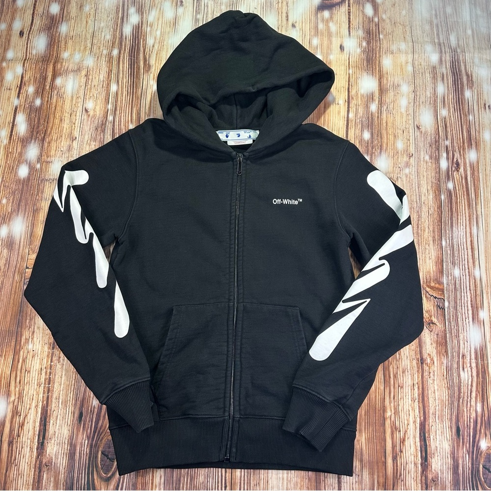 OFF-WHITE SEASONAL Hooded Sweatshirt
Black Size XS Unisex - Picture 14 of 14